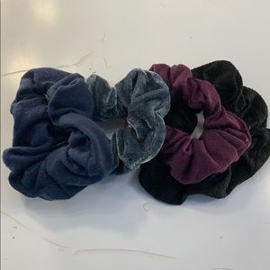 darker cool colored scrunchies